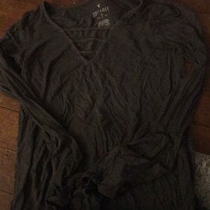 Flared sleeved American eagle top